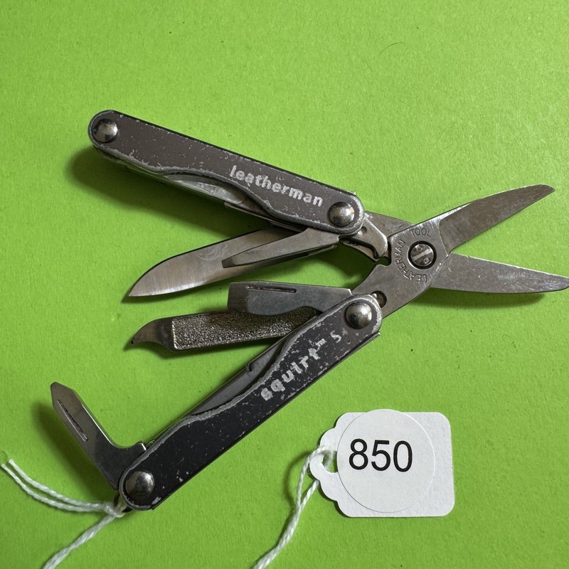 Leatherman Squirt S4 Multi-Tool Scissor Pocket Knife EDC Grey Stainless #869