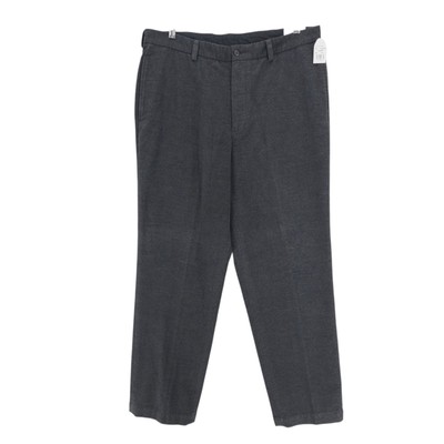 BROOKS BROTHERS Hudson Pants Charcoal Gray Brushed Cotton NOS Vintage Size 38x32