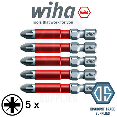 5 x Wiha 82230 MAXXTOR BIT PZ2 x 49mm