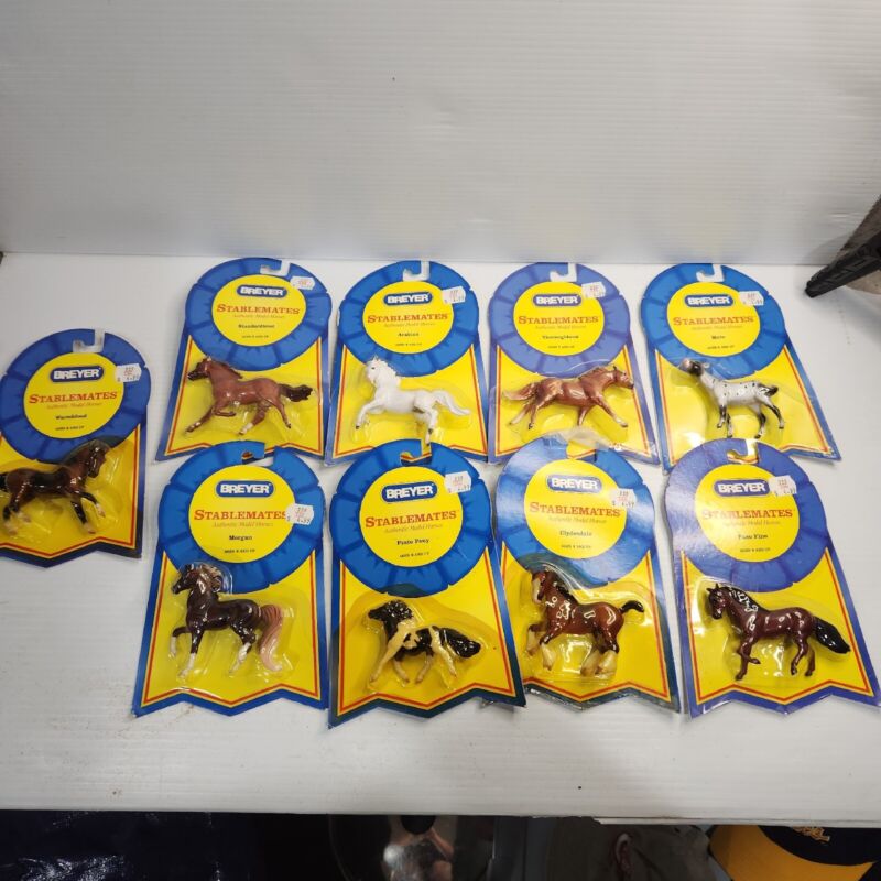 Vintage Breyer Stablemates Authentic Model Horse Lot Of 9 NEW IN PACKAGE