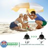 Feblomst Beach Umbrella Sand Anchor, Metal Umbrella Stand, Portable Umbrella Anchor Base for Outdoor Yard Garden, Heavy Duty In-Ground Anchor, Fit 1.3”-2” Dia. Pole, No Dig Easy Install, Lightweight