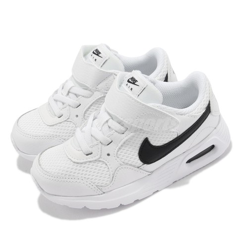 

Nike Air Max SC TDV Белый Черный Ремешок Для Малышей Повседневный Образ жизни CZ5361-102, Air Max Sc Tdv