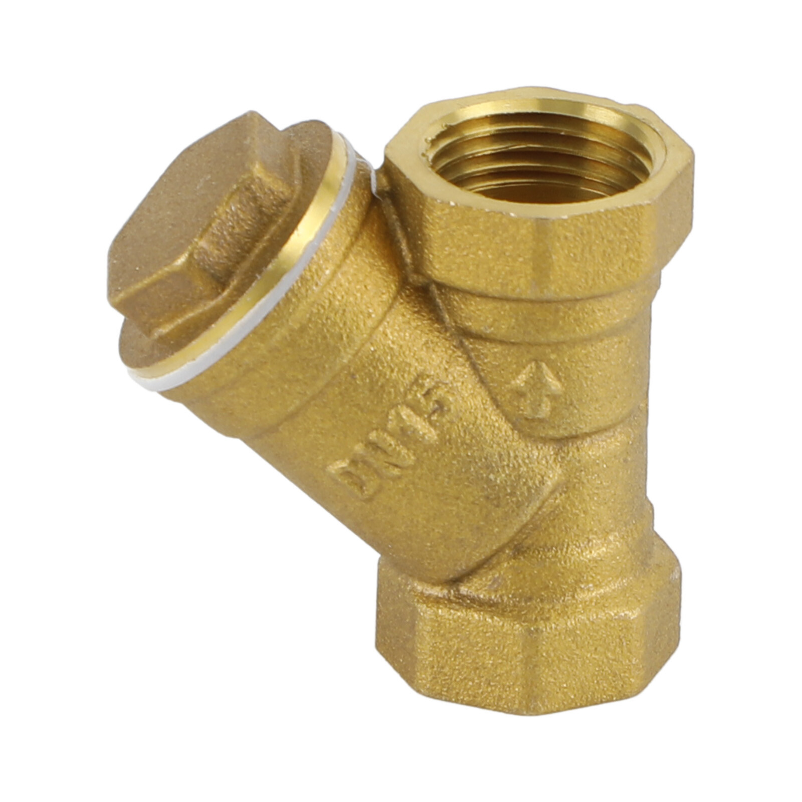 1/2" NPT Thread Y Shaped Brass Strainer Filter Valve Connector For Water Oil UE