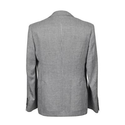Pre-owned Brunello Cucinelli Men's Wool Blend 3 Button Classic Hounds Tooth Suit In Gray