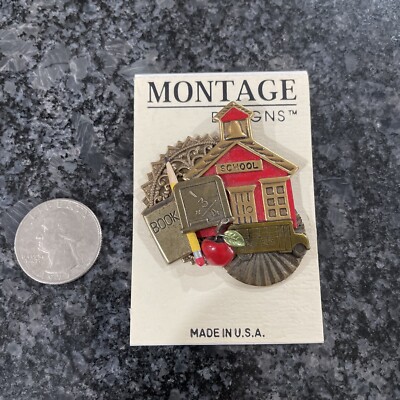 Montage Designs School House Pin Made In The USA