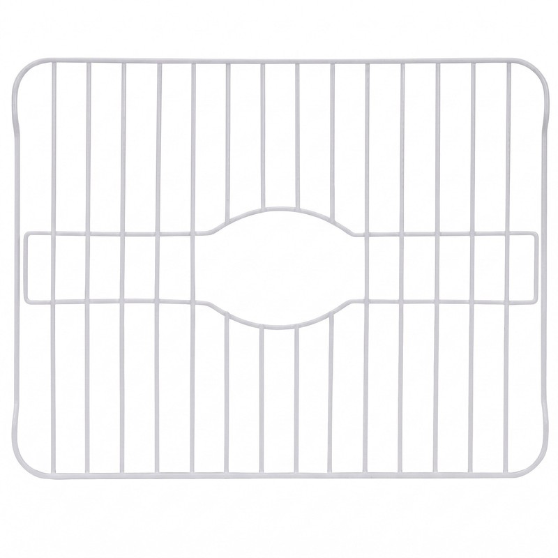 Sink Protector Medium White Color | Kitchen Sink Mat | Protective Grid for Botto