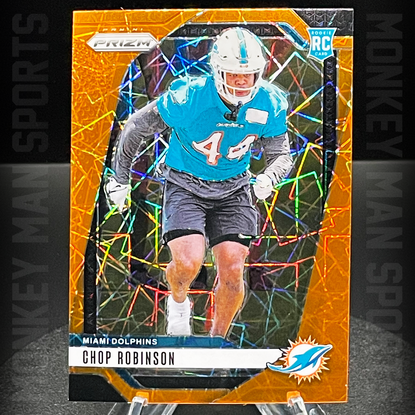 2024 Prizm - Chop Robinson Rookie RC - #319 ORANGE LAZER PRIZM DOLPHINS MINT