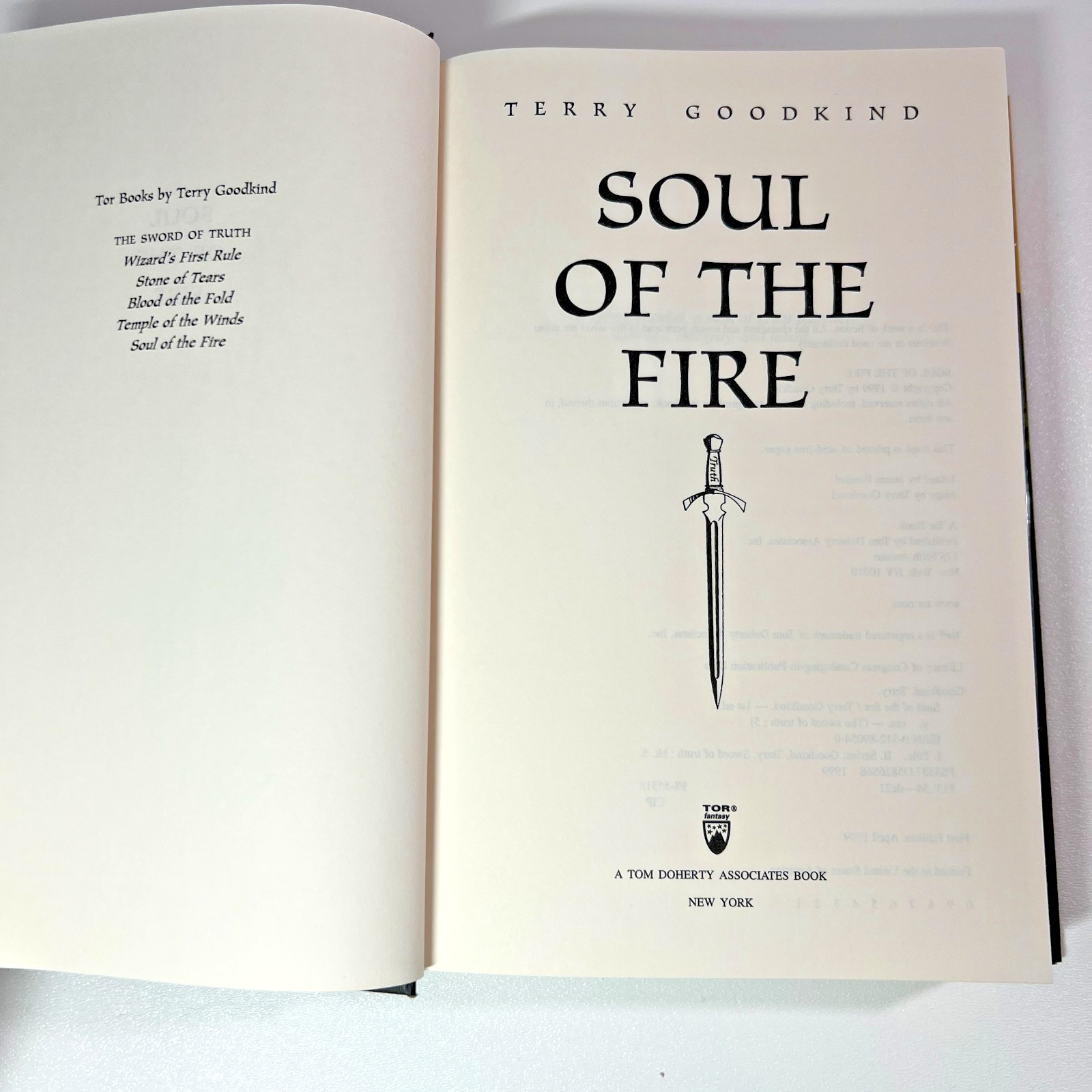 Soul of the Fire Terry Goodkind Hardcover 1st Edition Sword of Truth Fantasy - photo 7