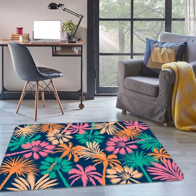 3D Color Coconut Tree ZHUA3360 Game Non Slip Rug Mat Photo Carpet Zoe