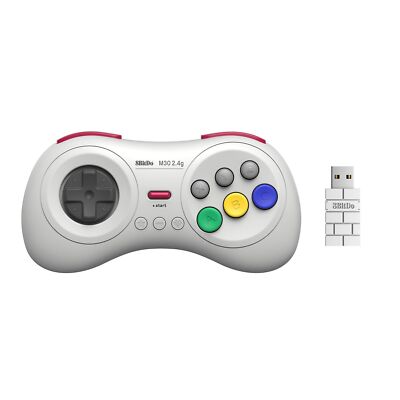 8Bitdo M30 2.4G Wireless Gamepad for Sega Genesis Mini and Mega Drive Mini an...