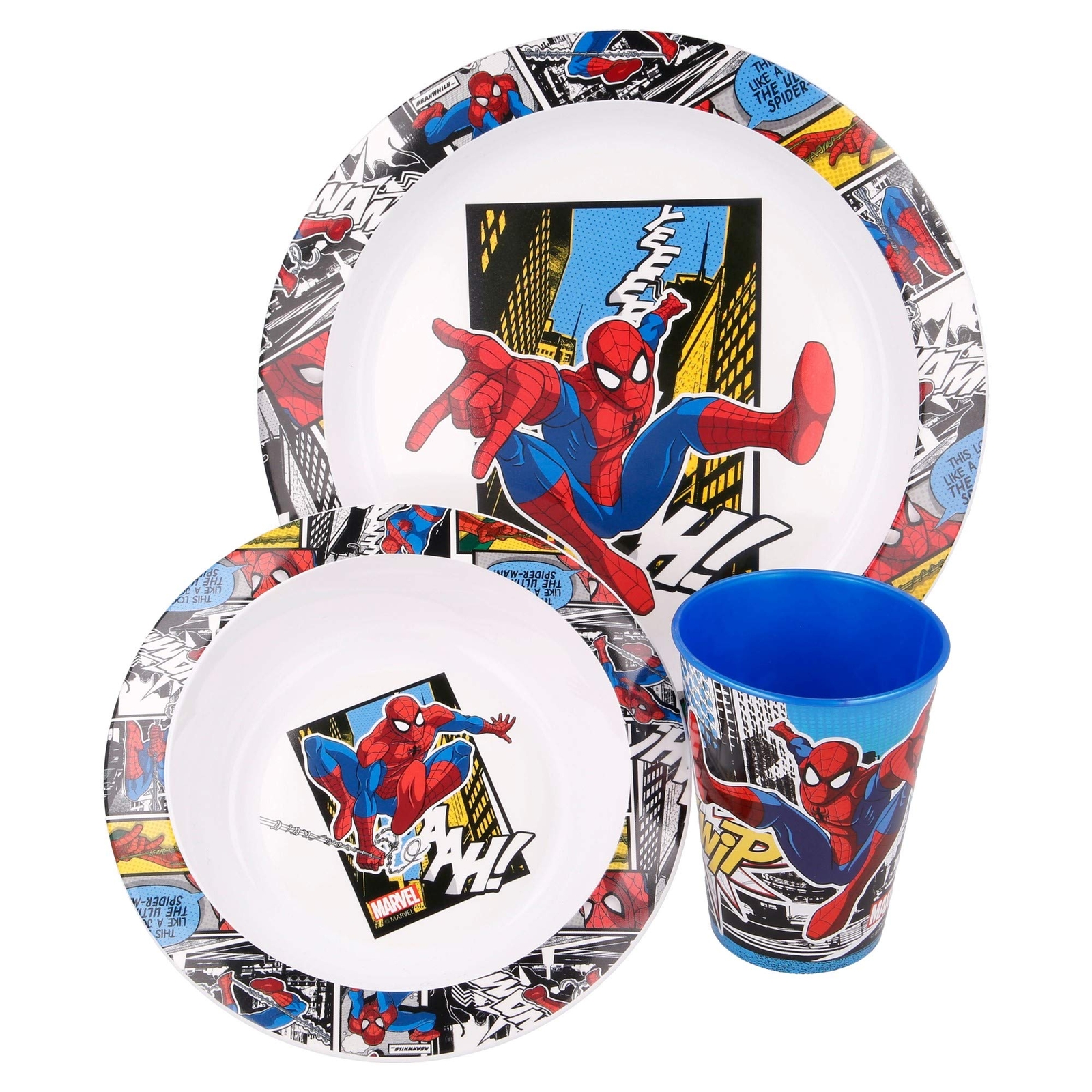 Spiderman Geschirrset Kinder Baby Geschirr Set Kindergeschirr Essgeschirr Kind