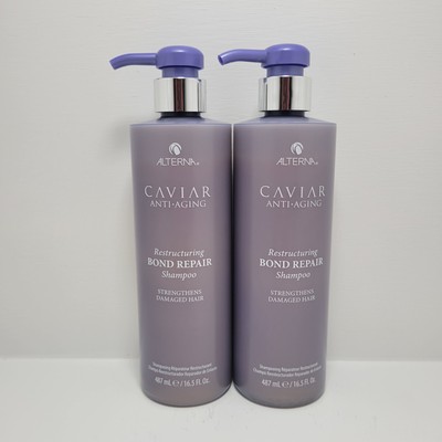 Alterna Caviar Restructuring Bond Repair Shampoo 16.5 oz | Pack of 2 | Free Ship