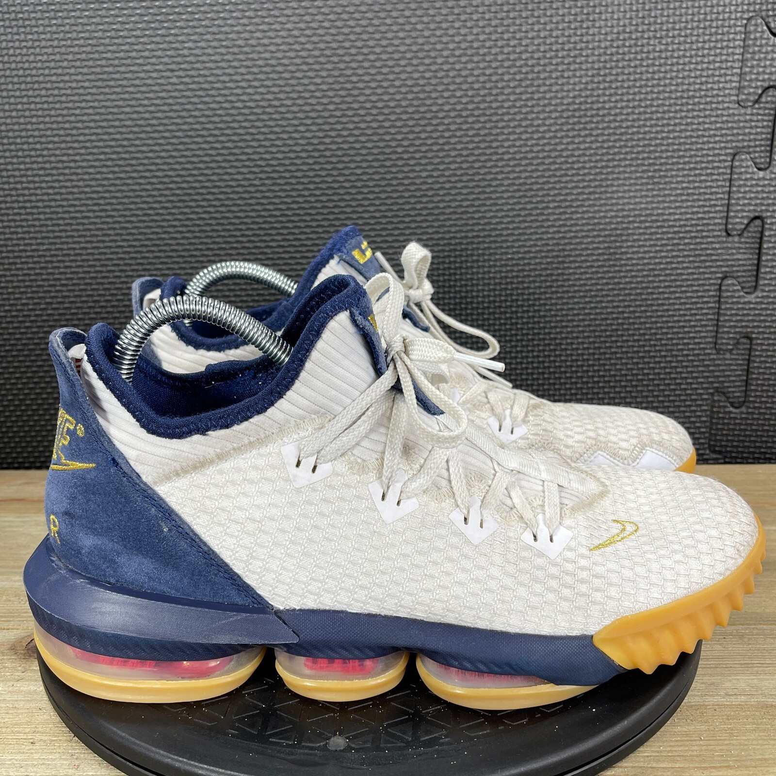 lebron 16 white and blue