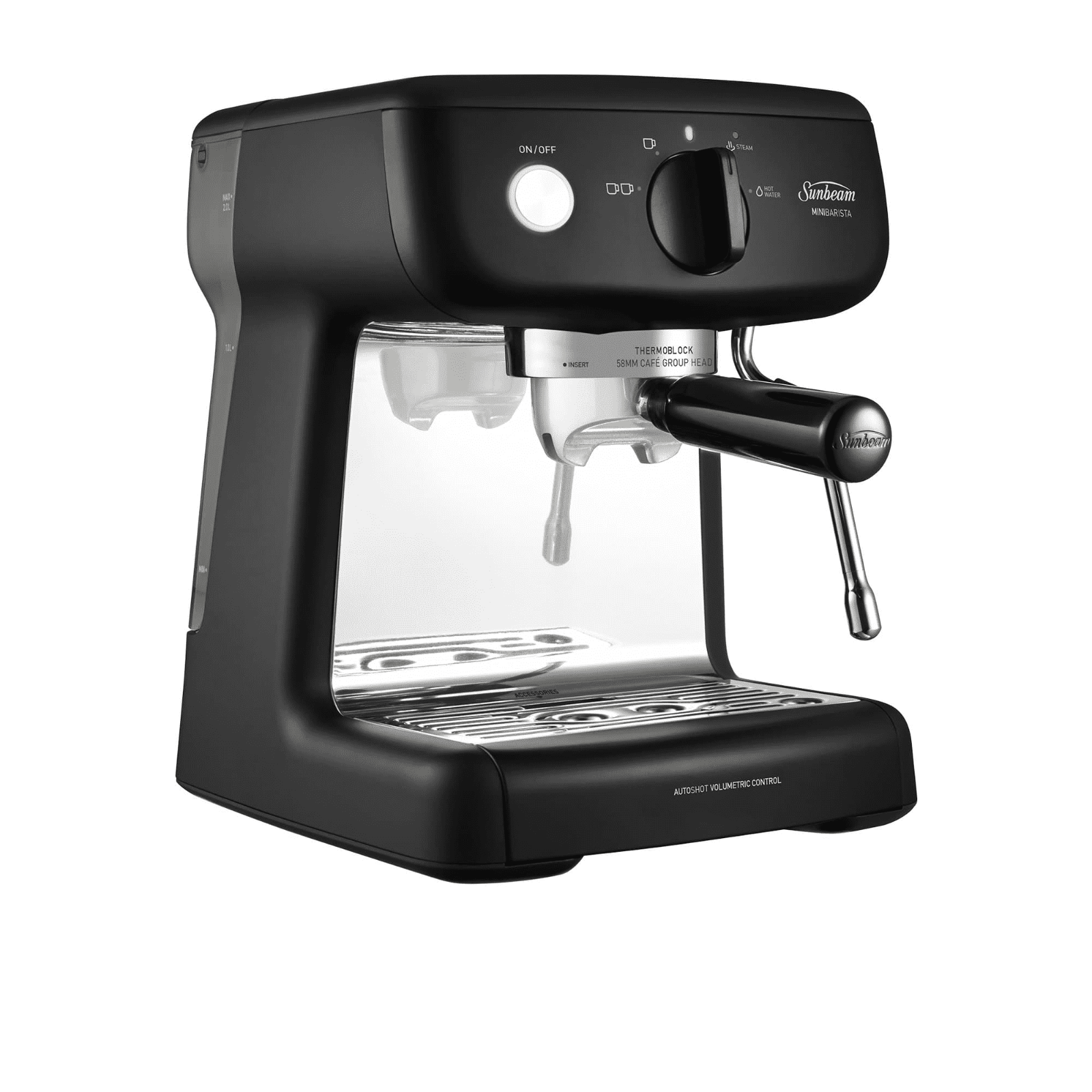Sunbeam EM4300K Mini Barista Espresso Machine 58mm Cafe Sized Group