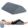 Knee Wedge Pillow 8'' for Post-Surgery Recovery - Leg Elevation Support for Sleep Position, Alleviating Lower Back and Hip Pain Enhancing Circulation in Ankles Legs Triangle Pillow with Removable Cover