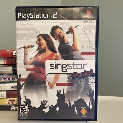 Singstar Rocks! Sony Playstation 2 PS2 2006 Video Game Complete w/Manual Tested