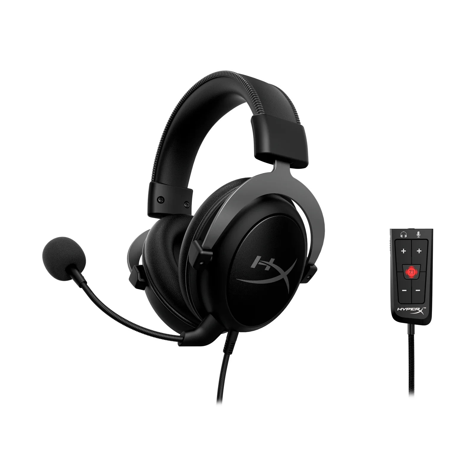 HyperX Cloud II Gaming Headset 7.1 Gun Metal 3.5mm Wired Mic Xbox PS4 PS5 - Picture 2 of 5