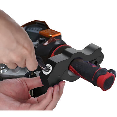 Motorcycle Handlebar Lock Anti-Theft Grip Throttle Security Bike Scooter ATV