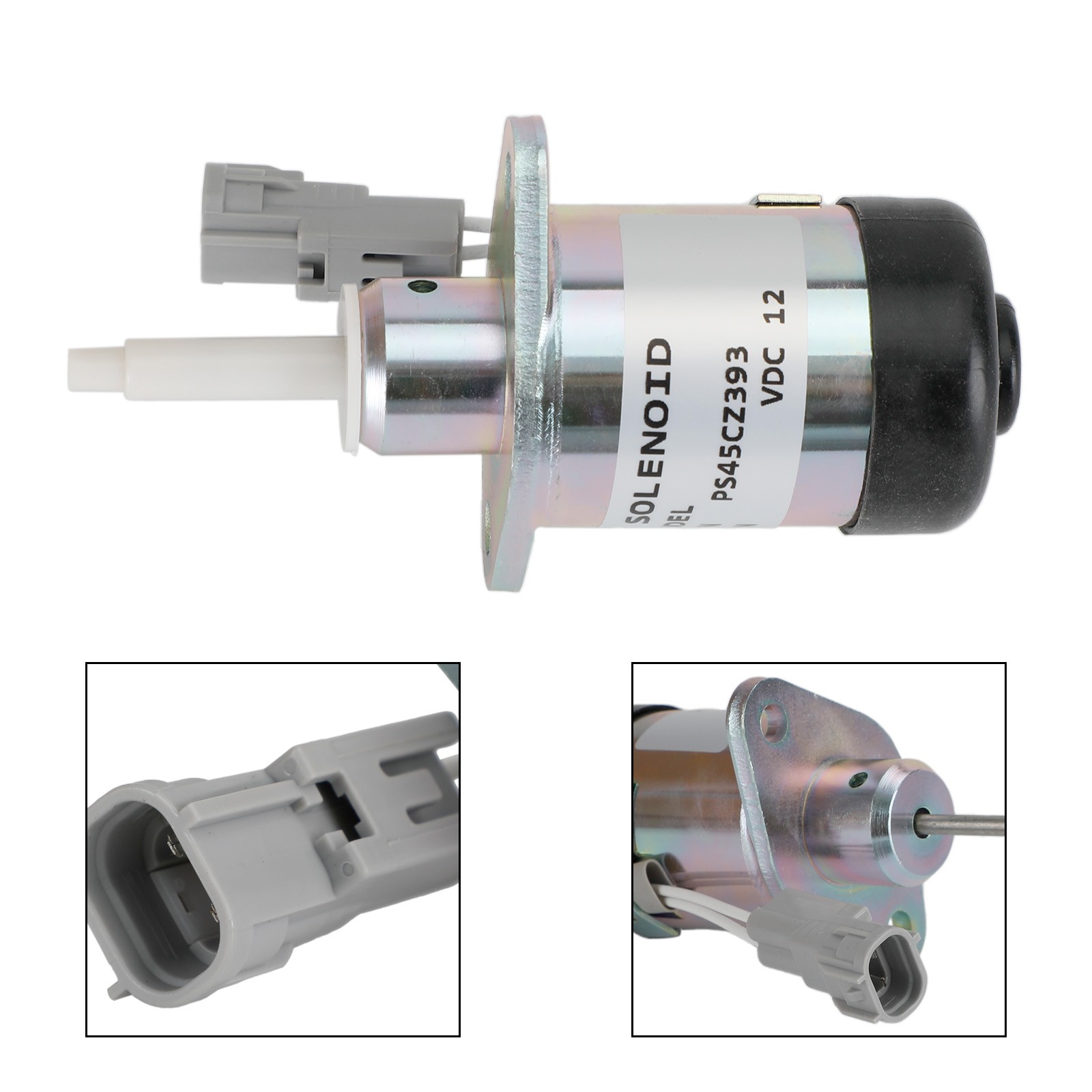 Fuel Shut Off Solenoid PS45CZ393 For Kubota V2607 V3307