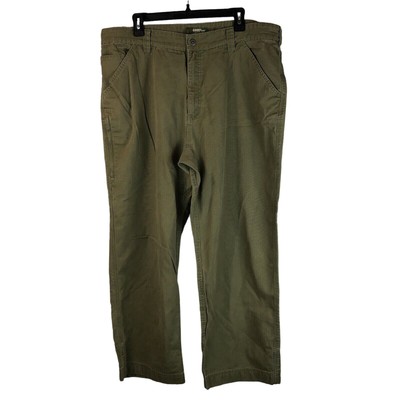 Gander Mountain Mens Pants Sz 40x28.5 Measured Cotton Green Hunt Outdoor Hiking