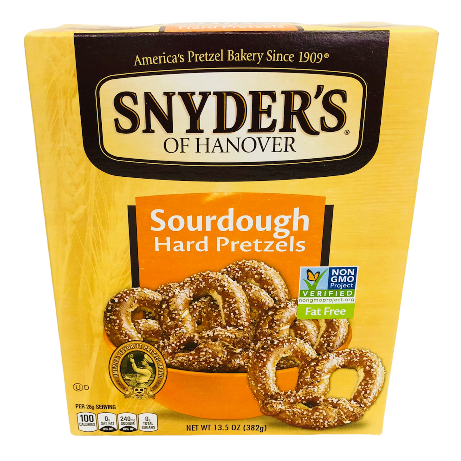 Snyder's Of Hanover Fat Free Sourdough Hard Pretzels Box 13.5 ...