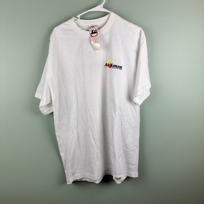 Air Kauai Crazy Shirt Helicopter Tours NEON Puff Print Vintage Large NEW T-Shirt