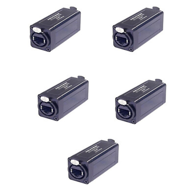 5 Neutrik EtherCon RJ45 Coupler Extension Pass Through Adapters