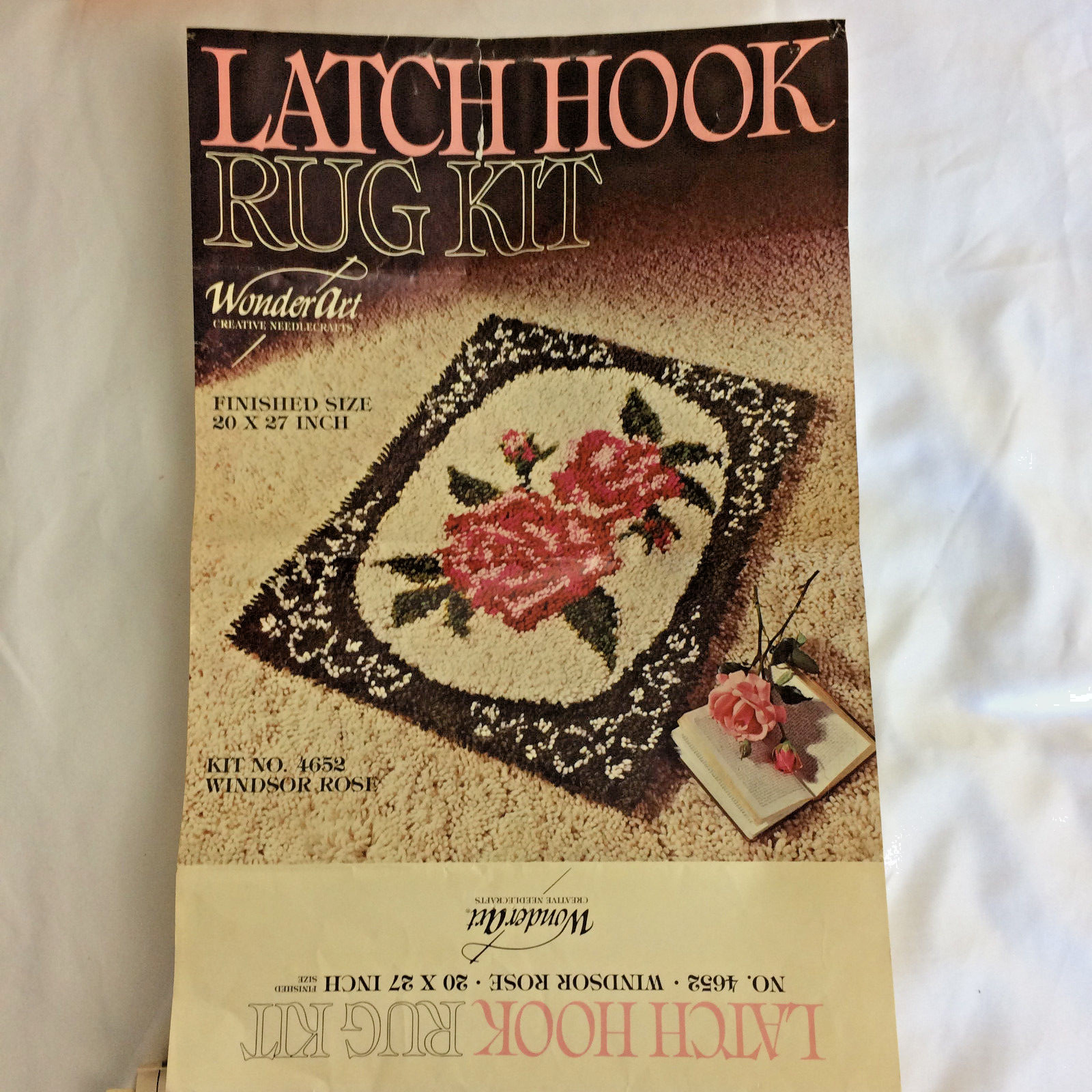 Estate Sale Lot SHILLCRAFT Latch Hook Instructions Ads Leftover Yard Color Chart