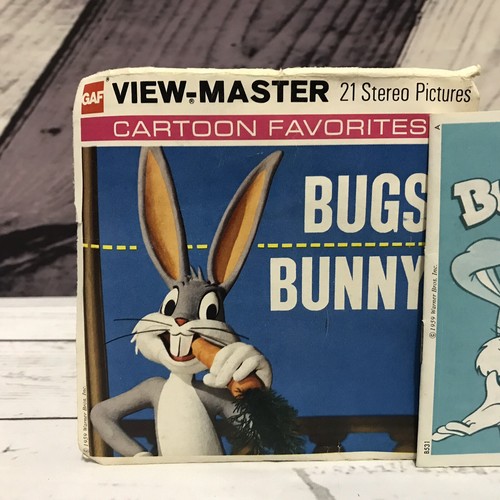 Vintage 1959 Bugs Bunny Viewmaster 3 Reels With Booklet Pack 21 Stereo Pics (V2
