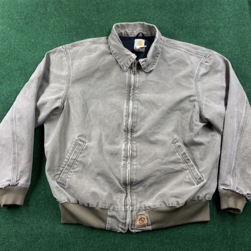 Vintage 90s Carhartt J14 MDT Faded Blue Santa Fe Canvas