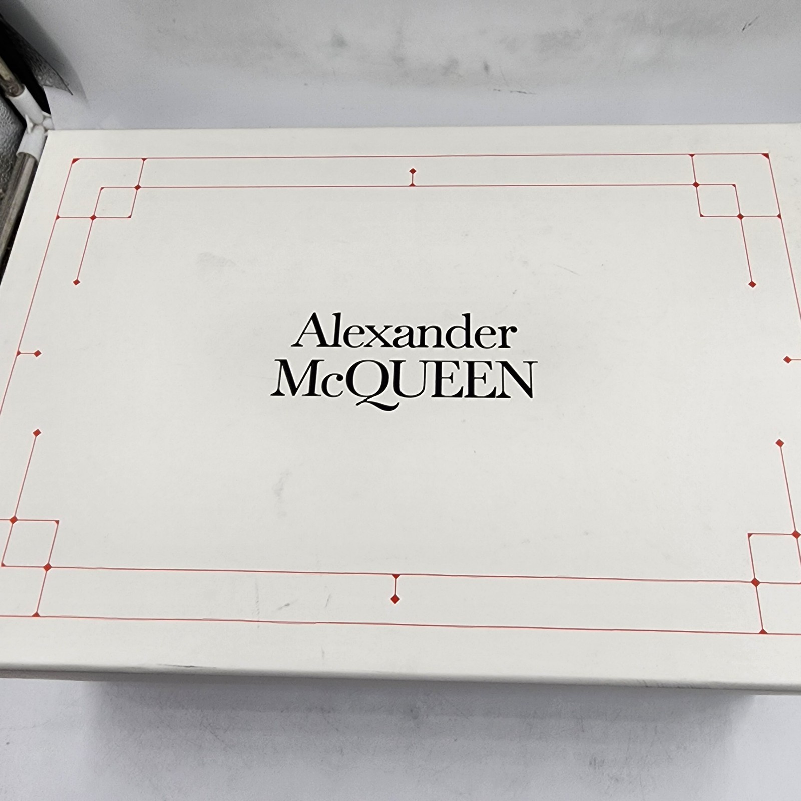 Alexander McQueen Croc Embossed Apron Toe Loafers Men's 42/9US Burgundy Slip On - Picture 21 of 21
