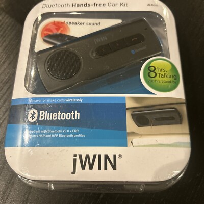 New jWIN Talkative Hands-Free cell phone Headset Bluetooth JB-TH505 Black