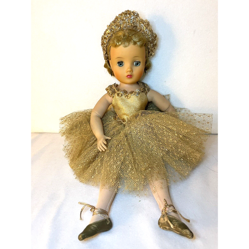 Vintage 1959 Madame Alexander Elise Doll Gold Ballerina 16 Inch