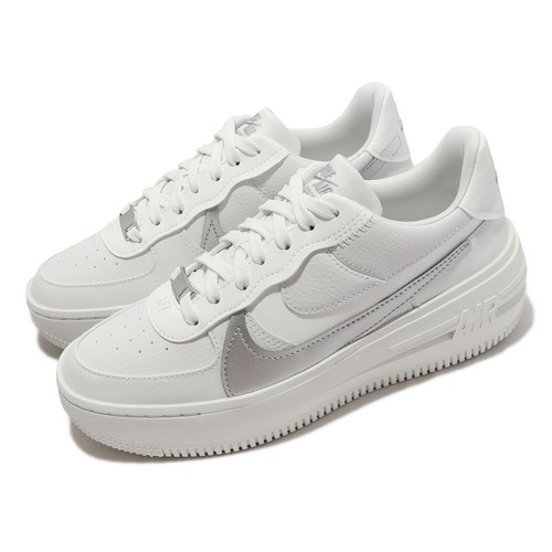 

Женская повседневная обувь Nike Wmns AF1 PLT.AF.ORM Summit White Silver DJ9946-101, Белый, Wmns Af1 Plt.af.orm