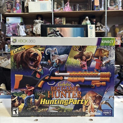 Cabela's Big Game Hunter: Hunting Party  Bundle w/Gun Xbox 360 Kinect New Sealed