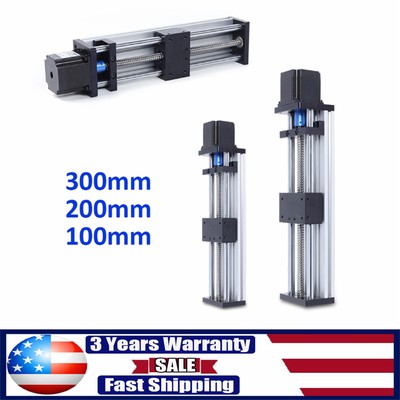 GGP 100mm Ball Screw Linear Guide Sliding Table 23nema Stepper Motor 0.9nm 4mm