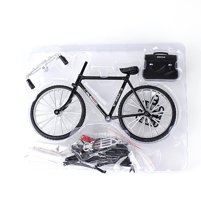 DIY Retro Bicycle Model Mini Alloy Bicycle Miniature Finger Toys Mountain Bike