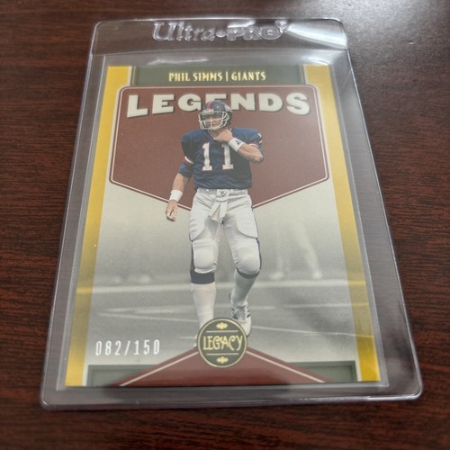 2022 Panini Legacy - Legends Yellow #124 Phil Simms /150
