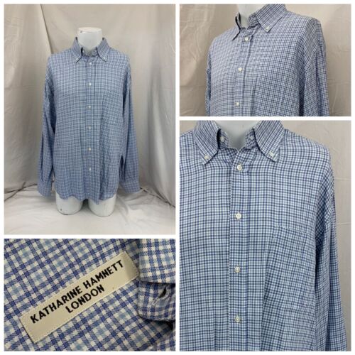 90’s KATHARINE HAMMETT DENIM ボタンダウンシャツ Vintage Hamnett By Katharine Hamnett Denim Jacket Mens Small