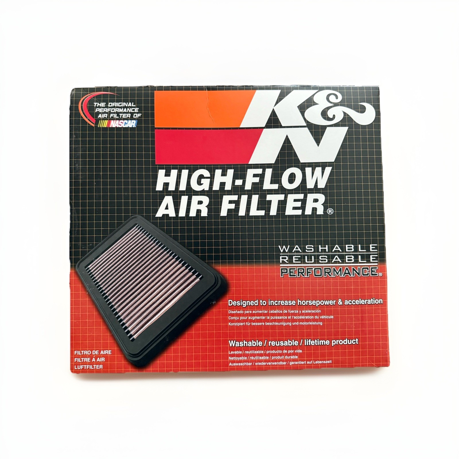 K&N 33-2295 High-Flow Reusable Air Filter New for Chrysler 300 Dodge Charger Mag