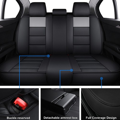 For Mazda 3 CX-5 Car Seat Covers Full Set Front Rear Seat Protector Pu Leather