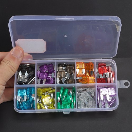 Mini Car Fuse Assortment Assorted Kit Blade Set Auto 120 pc Truck Automotive