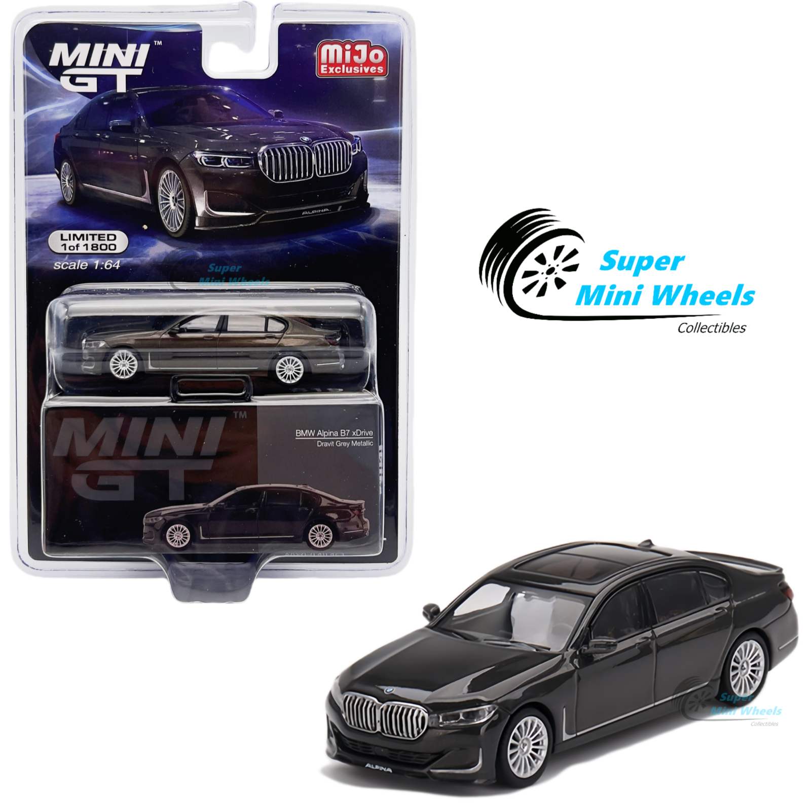 ミニカー MINI GT BMW Alpina B7 xDrive Alpina Blue Breatoi Mini GT BMW Alpina B7 xDRIVE Alpina Blue Metallic 1