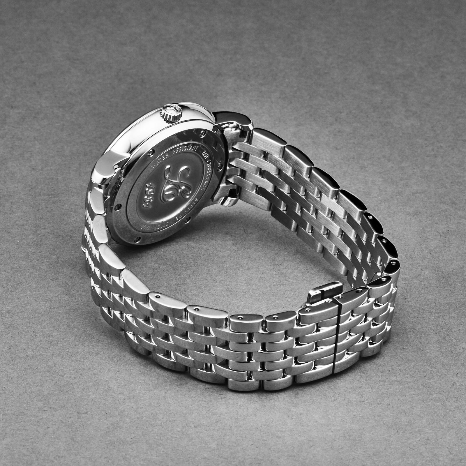 Pre-owned Louis Erard Louiserard Excellence, M, S/s, Blk-d,s/s-b,m A