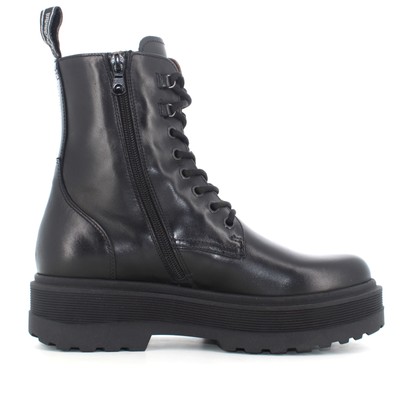 Pre-owned Nerogiardini Nero Giardini A24us Women's Platform Ankle Boots I309190d/100 In Black