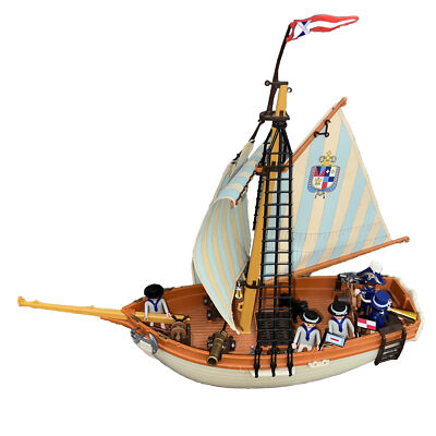 Rare Vintage Playmobil Navy Schooner Almost Complete 6348の
