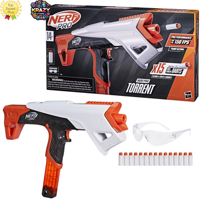 Nerf Pro Torrent Dart Blaster with 15 Darts & Magazine