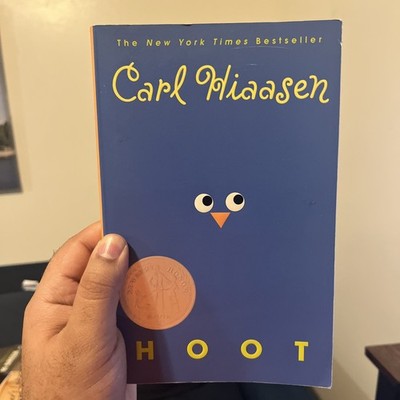Hoot by Carl Hiaasen Childrens Environmental Adventure Book
