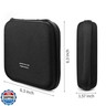 alavisxf xx CD Case, 28 Capacity EVA Protective DVD Case Portable Zipper CD Case Holder Disc Storage Organizer Wallet Bag for Car Home Travel (28 Capacity, Black28)
