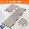TranquilRelax Kitchen Mats, 2PCS Kitchen Rugs, Cushioned Anti Fatigue Kitchen Mats for Floor, Non-Slip Standing Desk Mat, Waterproof Kitchen Rug Set for Kitchen Floor Office,17.3